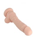 Dildo Dream Toys 7,4, silikon, zginalny, na przyssawce, z jądrami Dildo Dream Toys 7,4, silikon, zginalny, na przyssawce, z jądrami