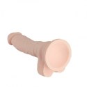 Dildo Dream Toys 7,4, silikon, zginalny, na przyssawce, z jądrami Dildo Dream Toys 7,4, silikon, zginalny, na przyssawce, z jądrami