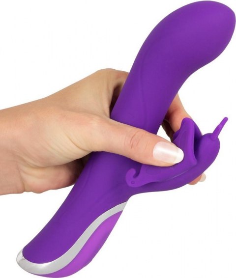 Wibrator o ruchu rotacyjnym i wibracji, ze stymulacją łechtaczki, Smile Motyl.