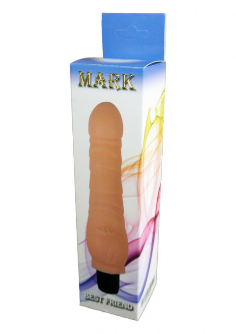 Wibrujące dildo (realistyczny wibrator) na baterie, Mark, cyberskóra, Boss of Toys Wibrujące dildo (realistyczny wibrator) na baterie, Mark, cyberskóra, Boss of Toys