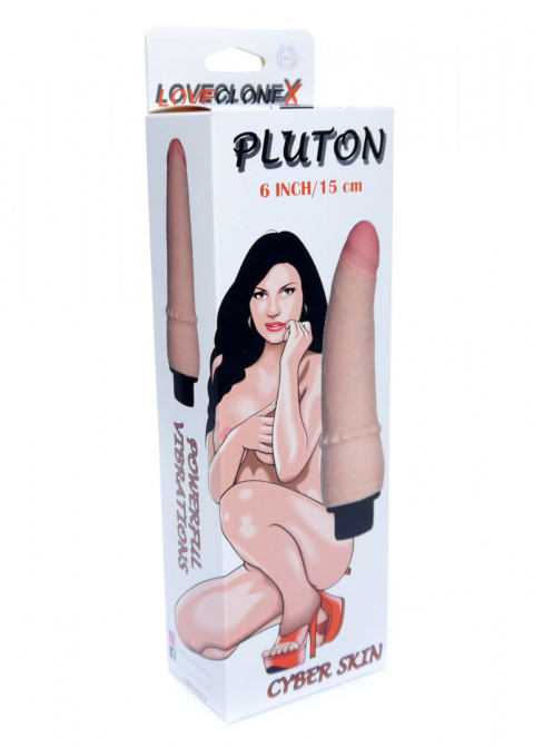Wibrujące dildo (realistyczny wibrator) Pluton, na baterie, cyberskóra, Boss of Toys Wibrujące dildo (realistyczny wibrator) Pluton, na baterie, cyberskóra, Boss of Toys