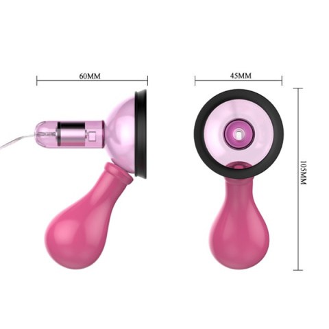 Wibrujące pompki Crazy Nipple różowe Wibrujące pompki Crazy Nipple różowe