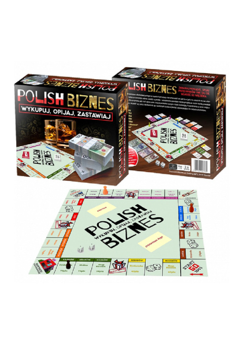 Gra planszowa Polish Biznes, imprezowa, towarzyska, typu monopoly Gra planszowa Polish Biznes, imprezowa, towarzyska, typu monopoly