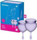 Kubeczki menstruacyjne Satisfyer, silikon medyczny, 2 szt Kubeczki menstruacyjne Satisfyer, silikon medyczny, 2 szt
