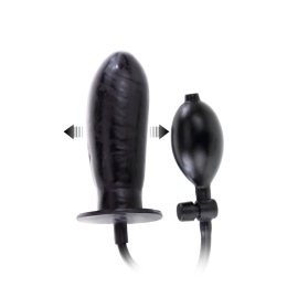 Dildo anatomiczne, pompowane, bez wibracji, lateks, Bigger Joy, Baile