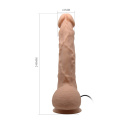 Dildo na przyssawce, Jason 9,8, z wibracjami (wibrator realistyczny), Baile, baterie, TPR Dildo na przyssawce, Jason 9,8, z wibracjami (wibrator realistyczny), Baile, baterie, TPR