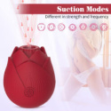 Masażer łechtaczki/sutków, ssący, róża Passionate, slikon, USB Masażer łechtaczki/sutków, ssący, róża Passionate, slikon, USB