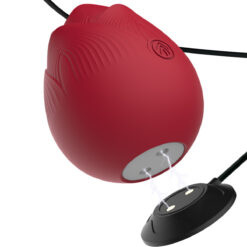 Masażer łechtaczki/sutków, ssący, róża Passionate, slikon, USB Masażer łechtaczki/sutków, ssący, róża Passionate, slikon, USB