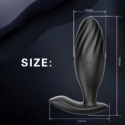 Masażer prostaty/stymulator punktu G, korek analny z wibracjami i pilotem, uniwersalna zabawka Super Woman silikon, USB.- Masażer prostaty/stymulator punktu G, korek analny z wibracjami i pilotem, uniwersalna zabawka Super Woman silikon, USB.-