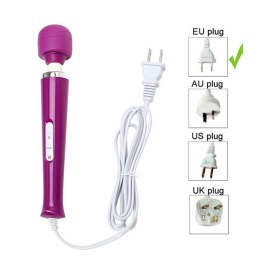 Masażer uniwersalny (łechtaczka, plecy), różdżka, zasilany z sieci 230V, silikon, Boss of Toys