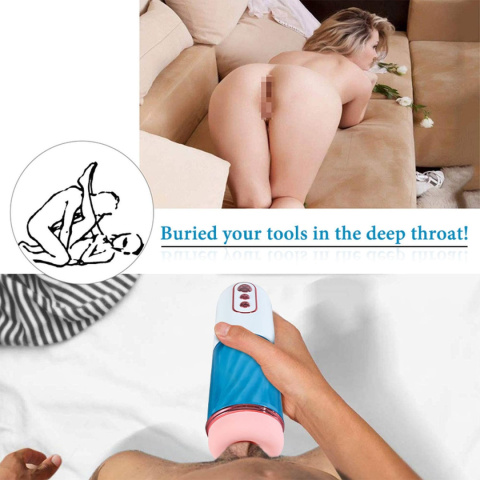Masturbator wibrujący i ssący, FOX M20, USB Masturbator wibrujący i ssący, FOX M20, USB