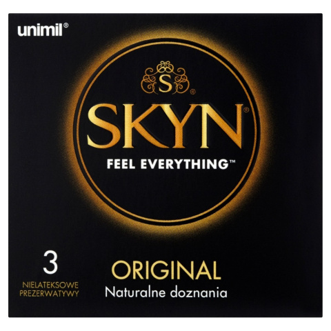 Prezerwatywy bez lateksu, SKYN Original, klasyczne, pudełko 3 szt. Prezerwatywy bez lateksu, SKYN Original, klasyczne, pudełko 3 szt.