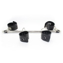 Rozpórka z kajdankami na ręce i nogi, Hogtie, Tube Restraint, metal, skóra syntetyczna, T4L Rozpórka z kajdankami na ręce i nogi, Hogtie, Tube Restraint, metal, skóra syntetyczna, T4L