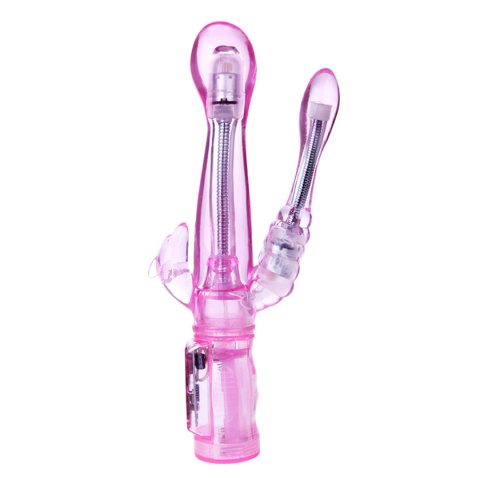 Wibrator Intimate Tease, potrójna stymulacja, giętki, baterie, TPR Wibrator Intimate Tease, potrójna stymulacja, giętki, baterie, TPR