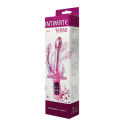 Wibrator Intimate Tease, potrójna stymulacja, giętki, baterie, TPR