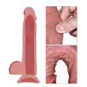 Dildo na przyssawce, 22,5 cm, 320 g, płynny silikon, latynoski kochanek, materiał wysokiej jakości