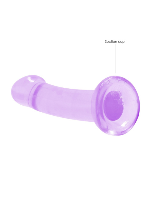 Dildo na przyssawce, 7.0, nierealistyczne, krystalicznie fiołkowe, TPE Dildo na przyssawce, 7.0, nierealistyczne, krystalicznie fiołkowe, TPE
