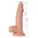 Dildo na przyssawce, Zebulon 7,6, TPR, bez wibracji, przesuwna skóra Dildo na przyssawce, Zebulon 7,6, TPR, bez wibracji, przesuwna skóra