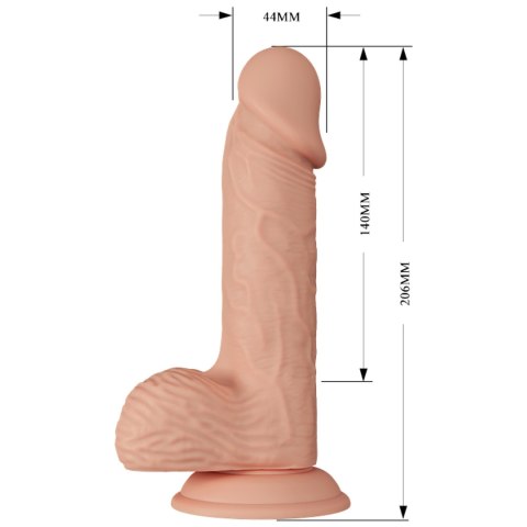 Dildo na przyssawce, z wibracjami, Catoblepas 8,1, TPR, baterie, Baile Dildo na przyssawce, z wibracjami, Catoblepas 8,1, TPR, baterie, Baile
