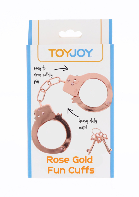 Kajdanki metalowe w kolorze zotym, Toyjoy Kajdanki metalowe w kolorze zotym, Toyjoy
