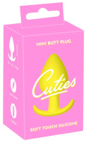 Korek analny (zatyczka, plug) Cuties Begginers, żółty, silikon+PU Korek analny (zatyczka, plug) Cuties Begginers, żółty, silikon+PU