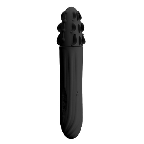 Masażer/wibrator dwustronny Aaron, z 2 wzorami ruchu, wibracje i rotacje, USB, Silikon, Pretty Love Masażer/wibrator dwustronny Aaron, z 2 wzorami ruchu, wibracje i rotacje, USB, Silikon, Pretty Love