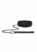 Obroża Luxury Collar, lakierowana sztuczna skóra, ze smyczą z łańcucha. Obroża Luxury Collar, lakierowana sztuczna skóra, ze smyczą z łańcucha.