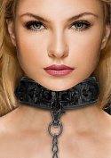 Obroża Luxury Collar, lakierowana sztuczna skóra, ze smyczą z łańcucha. Obroża Luxury Collar, lakierowana sztuczna skóra, ze smyczą z łańcucha.