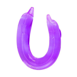 Podwójne dildo waginalno-analne, TPR, dwa delfiny, Double Dolphin, Baile