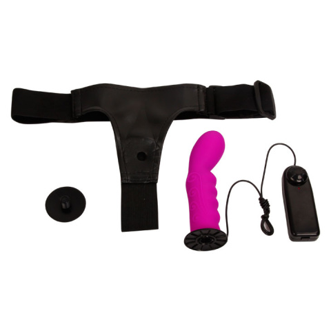 Strap-on zakładany przez kobietę, silikonowe dildo, z wibracją, pilot na kablu, Pretty Love Strap-on zakładany przez kobietę, silikonowe dildo, z wibracją, pilot na kablu, Pretty Love