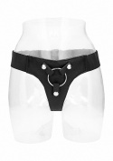 Uprząż RealRock Elastic Harness do strap-ona, wygodne majtki z szerokiej gumy z metalowym kółkiem Uprząż RealRock Elastic Harness do strap-ona, wygodne majtki z szerokiej gumy z metalowym kółkiem