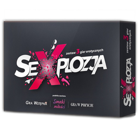 Gra erotyczna Sexplozja, zestaw 3 gier planszowych dla dwojga