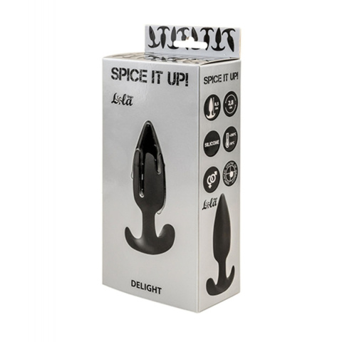 Korek analny Lola Spice (zatyczka analna, plug) z mimośrodową, metalową kulką w środku, silikon Korek analny Lola Spice (zatyczka analna, plug) z mimośrodową, metalową kulką w środku, silikon