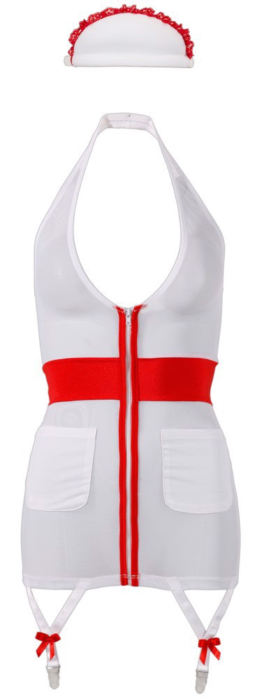 Kostium: pielęgniarka, 3 części, sukienka, pończochy, opaska, Cottelli