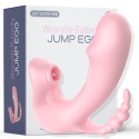 Masażer damski, 3-punktowy, pilot bezprzewodowy, Jump Egg, silikon, USB Masażer damski, 3-punktowy, pilot bezprzewodowy, Jump Egg, silikon, USB