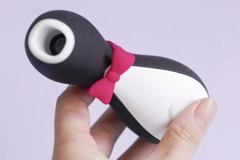 Masażer łechtaczki, bezdotykowy, Pingwinek, fale powietrza, silikon, USB, Satisfyer Masażer łechtaczki, bezdotykowy, Pingwinek, fale powietrza, silikon, USB, Satisfyer