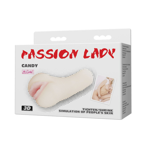 Masturbator do ręki, niewielki, 190 g, cyberskóra, Candy Masturbator do ręki, niewielki, 190 g, cyberskóra, Candy