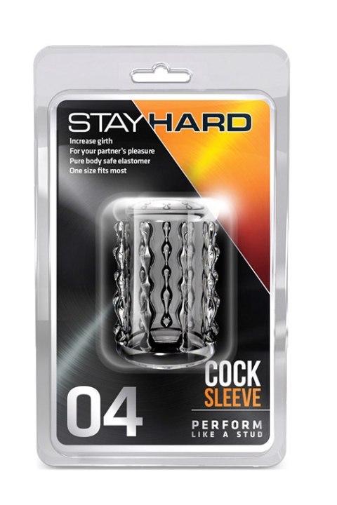 Nakładka na penisa Stay Hard 04, stymulująca kobietę,przezroczysta, TPR Nakładka na penisa Stay Hard 04, stymulująca kobietę,przezroczysta, TPR
