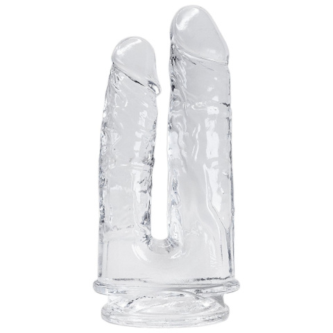 Podwójne dildo na przyssawce, bez wibracji, Imperium, TPE Podwójne dildo na przyssawce, bez wibracji, Imperium, TPE