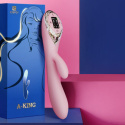 Wibrator Kistoy, A-King, z displayem, pompowany, USB, silikon Wibrator Kistoy, A-King, z displayem, pompowany, USB, silikon