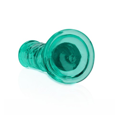 Dildo na przyssawce, 6.0, krystalicznie szmaragdowe, bez jąder, TPE Dildo na przyssawce, 6.0, krystalicznie szmaragdowe, bez jąder, TPE