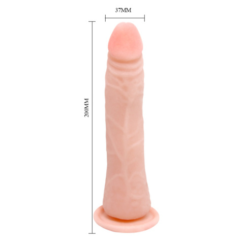 Klasyczne dildo z cyberskóry na przyssawce, z kręgosłupem, bez wibracji, TPR, Barbara 8,3 Klasyczne dildo z cyberskóry na przyssawce, z kręgosłupem, bez wibracji, TPR, Barbara 8,3