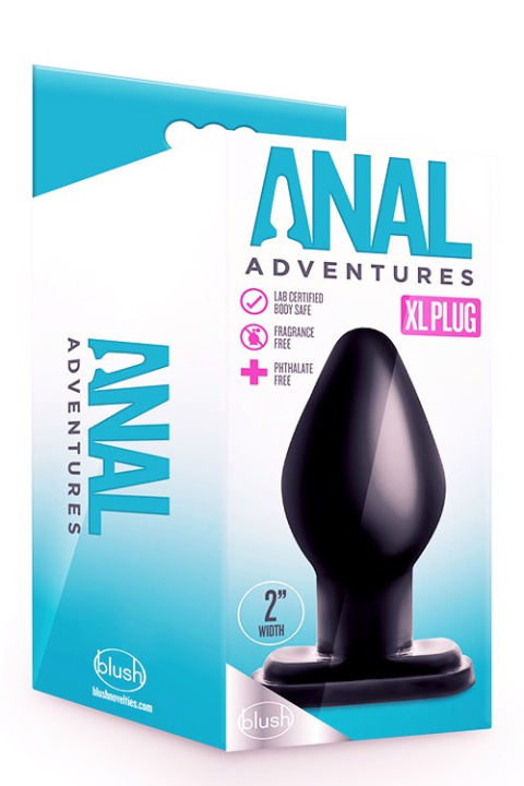 Korek analny XL, Adventures, na podstawce, PVC, bez wibracji Korek analny XL, Adventures, na podstawce, PVC, bez wibracji