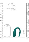 Masażer, stymulator dla par, do użytku podczas stosunku, zielona podkówka, pilot bezprzewodowy, silikon, USB Masażer, stymulator dla par, do użytku podczas stosunku, zielona podkówka, pilot bezprzewodowy, silikon, USB