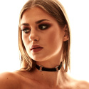 Ozdobna obroża (chocker) Alabama Collar z metalowymi kółkami