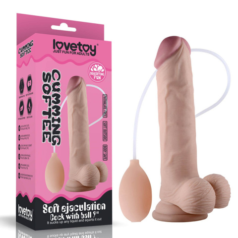 Dildo na przyssawce, z wytryskiem, Lovetoy Dildo na przyssawce, z wytryskiem, Lovetoy