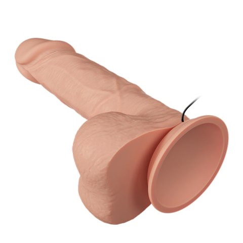 Wibrator realistyczny (wibrujące dildo) na przyssawce, przesuwna skóra, Bahamut 8,5", baterie, TPR, Baile Wibrator realistyczny (wibrujące dildo) na przyssawce, przesuwna skóra, Bahamut 8,5", baterie, TPR, Baile