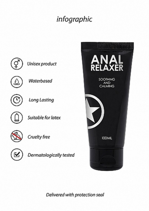 Żel/lubrykant rozluźniający, analny na bazie wody, Anal Relaxer, Ouch!, tubka 100 ml Żel/lubrykant rozluźniający, analny na bazie wody, Anal Relaxer, Ouch!, tubka 100 ml