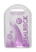 Dildo na przyssawce, 5.0, nierealistyczne, krystalicznie fiołkowe, TPE Dildo na przyssawce, 5.0, nierealistyczne, krystalicznie fiołkowe, TPE