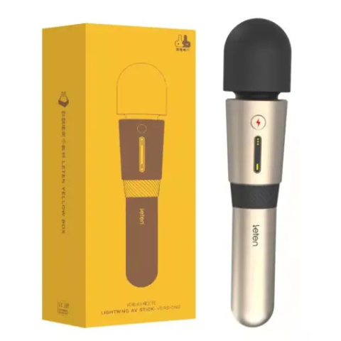 Masażer uniwersalny, magiczna różdżka, silne wibracje, podgrzewanie, funkcja turbo, Leten, silikon, USB Masażer uniwersalny, magiczna różdżka, silne wibracje, podgrzewanie, funkcja turbo, Leten, silikon, USB